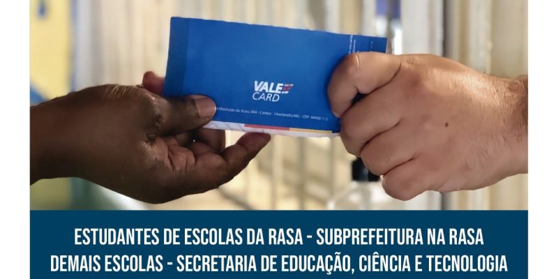 Cartão Auxílio Alimentação do estudante pode ser retirado na Subprefeitura ou na Secretaria de Educação