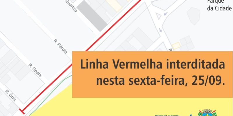 Linha Vermelha interditada nesta sexta