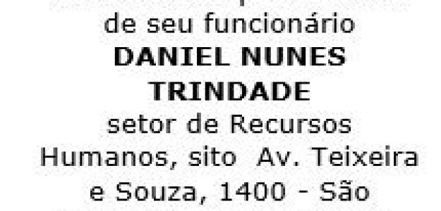 abandono Daniel Nunes Trindade