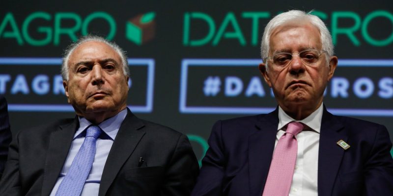 Michel Temer e Moreira Franco em foto de outubro do ano passado